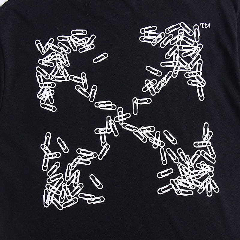 OFF-WHITE "Paper Clip" Arrow Graphic T-Shirt