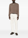 AMARANTO  button-placket sweater