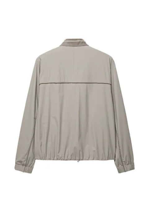 Shanghai Tang Mandarin zip-up high-neck jacket