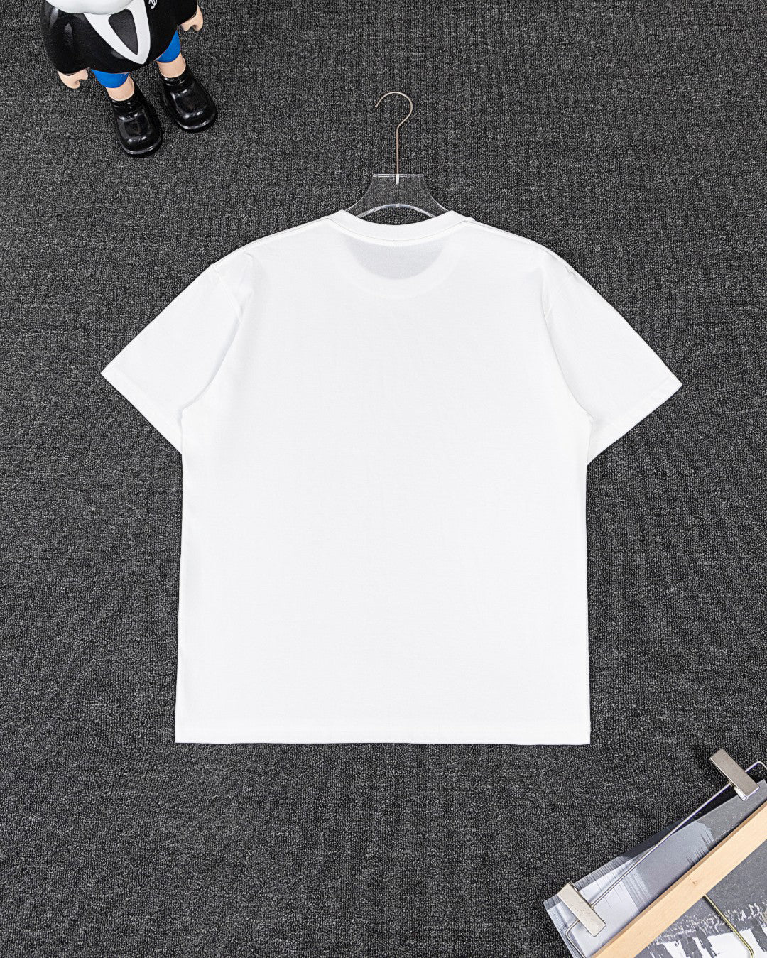 Amiri Overlapped Logo Short‑Sleeve T‑Shirt & Drawstring Shorts Two‑Piece Set