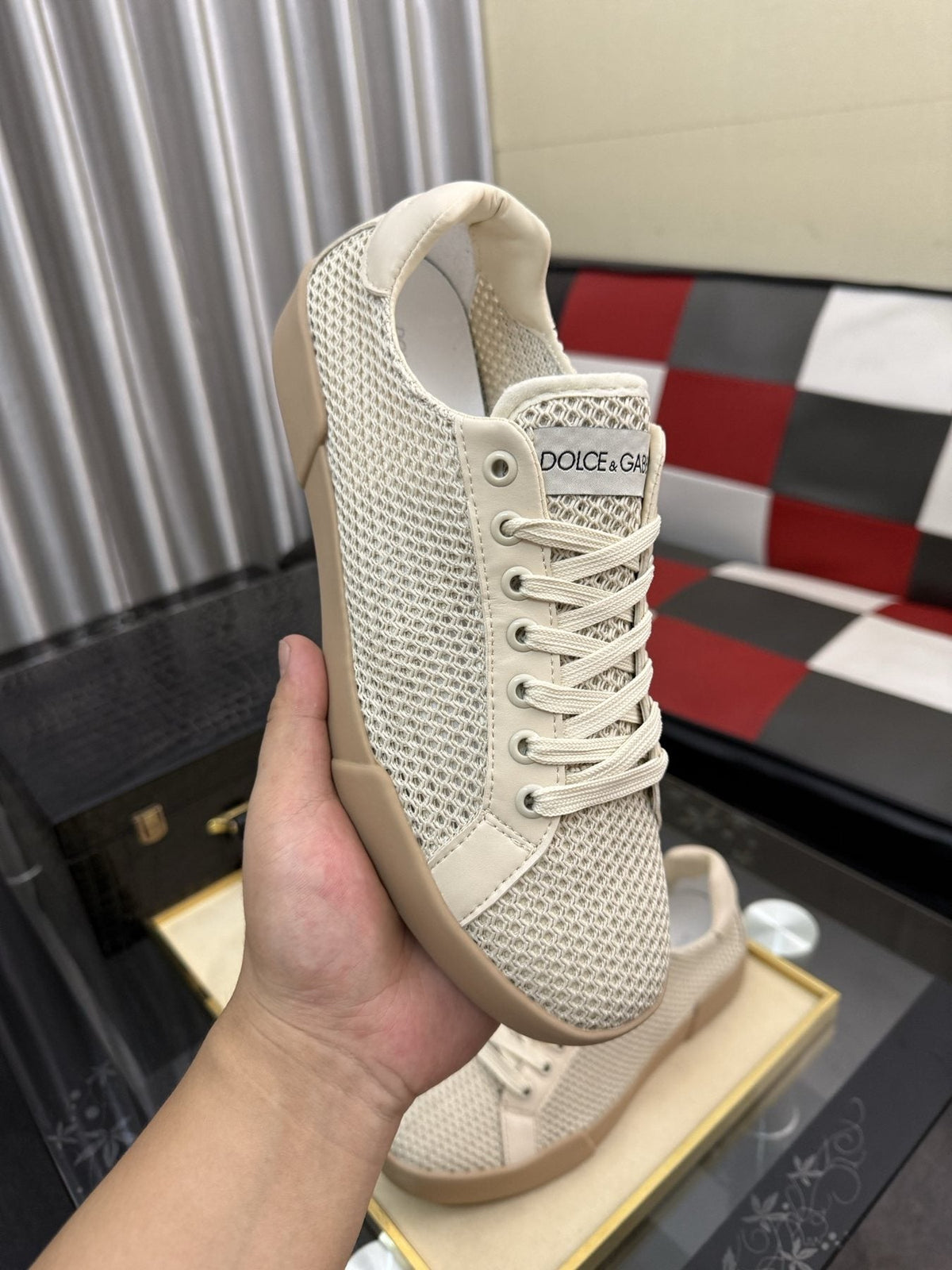 Dolce & Gabbana Perforated Low-Top Sneakers
