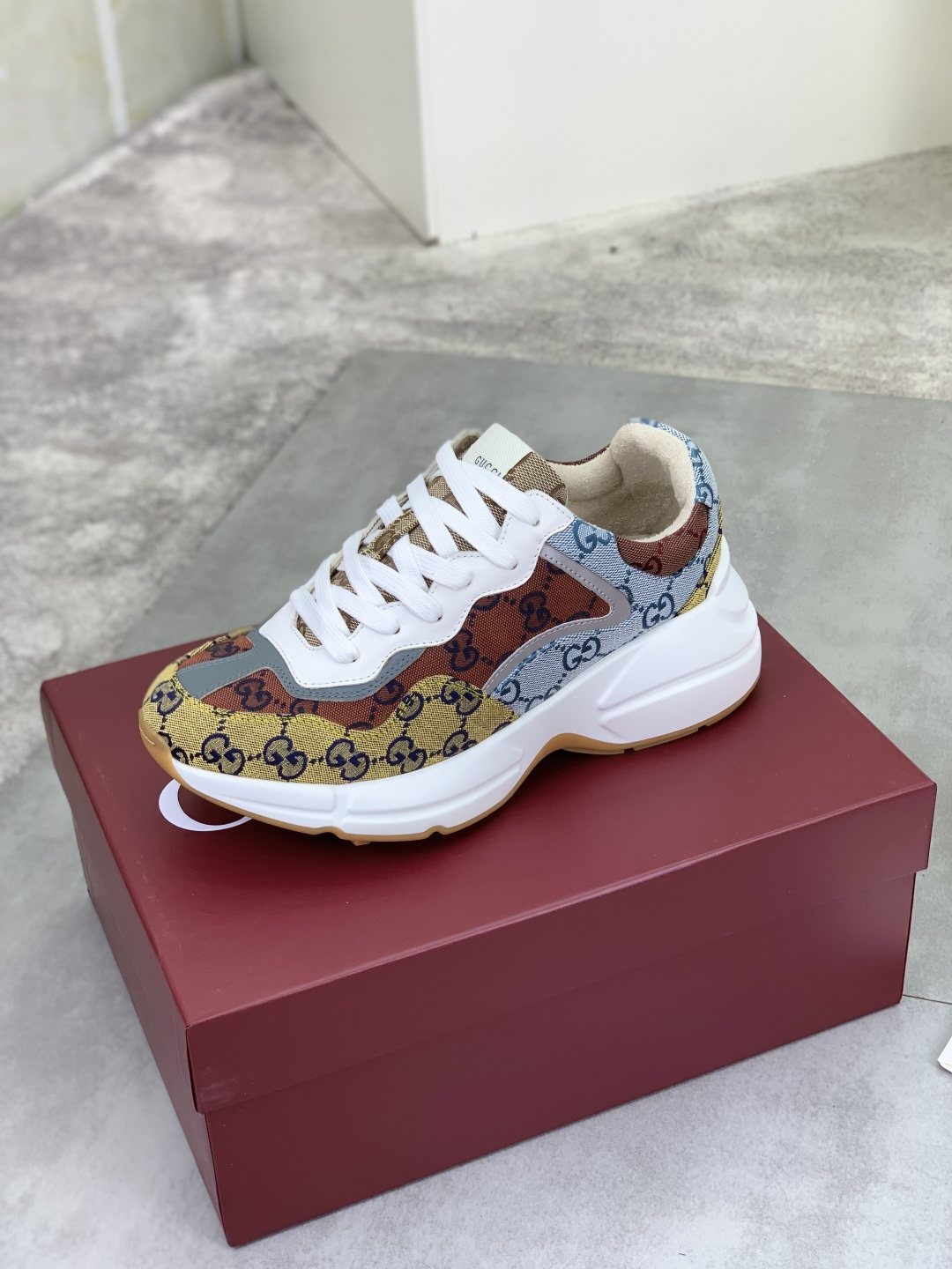 Gucci Patterned Chunky Sneakers
